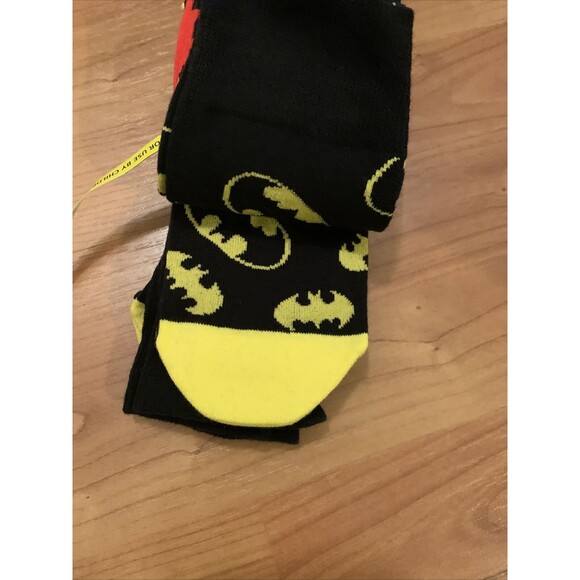 Batman Men's Adult Crew Socks 3 Pairs for Shoe Sizes 9.5-12 Multi-Color - Picture 12 of 12